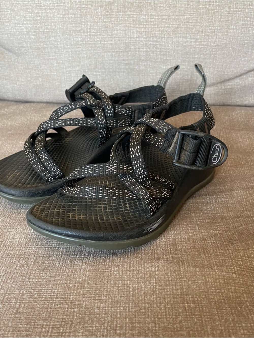 Chaco Toddler Girls Black Strappy Outdoor Sandals